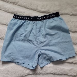 Perry Ellis Men's Light Blue Boxers